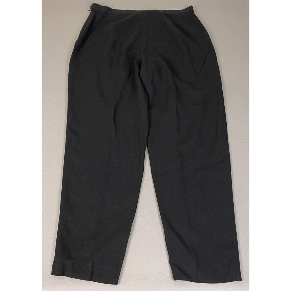 Evan-Picone Dress Pants Women's Size 16 Black Straight Leg *Flawed*